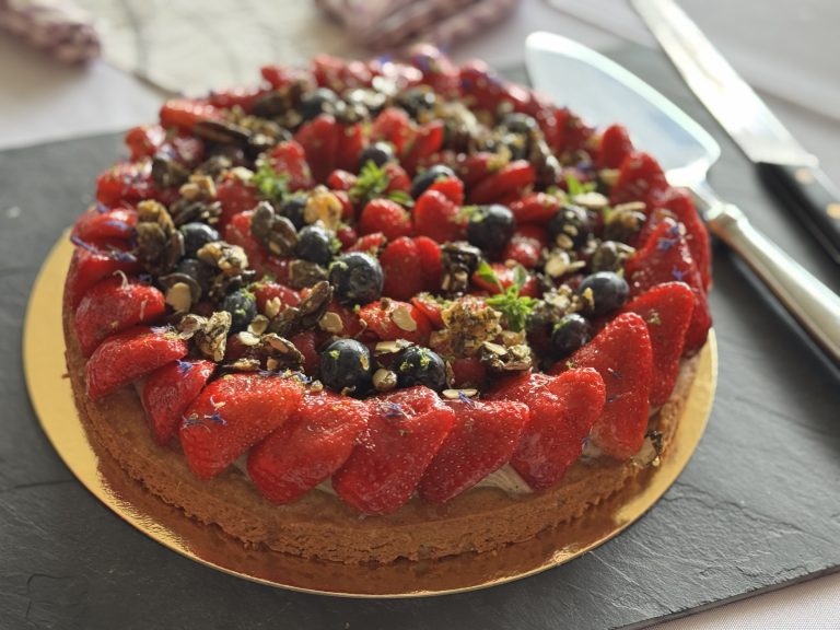 Tarte aux fruits gourmande Domaine du Bon Puits